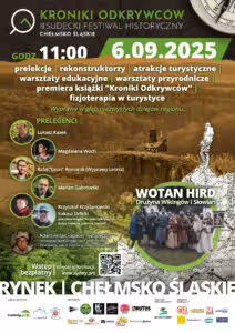 Plakat - III Sudecki Festiwal Historyczny „Kroniki Odkrywców”