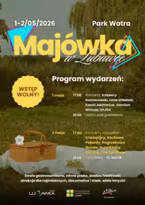 Plakat - Majówka w Lubawce